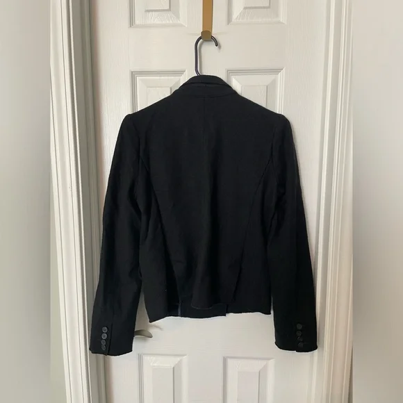 J. Crew Women's Black Double-Breasted Wool Blazer - Picture 2 of 6